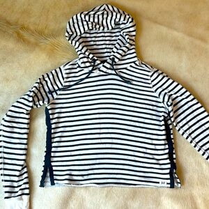 ABERCROMBIE & FITCH Y2K Navy & White Stripe Sweatshirt/ Hoodie